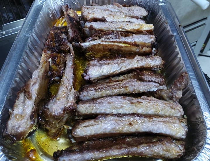 costillas de cerdo a la parrilla